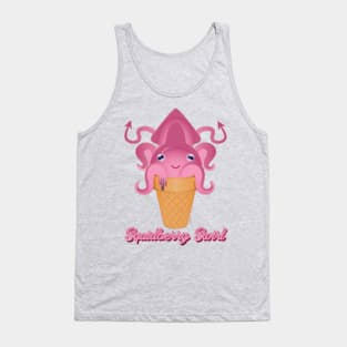 Squidberry Swirl Cute Squid Ice Cream Cone Tank Top